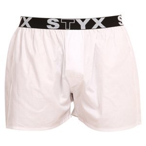 Pánské trenky Styx sportovní guma bílé (B1061) XL