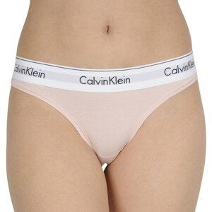 Dámská tanga Calvin Klein růžové (F3786E-2NT) L