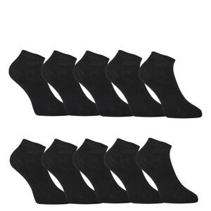 10PACK ponožky Styx nízké bambusové černé (10HBN960)  S