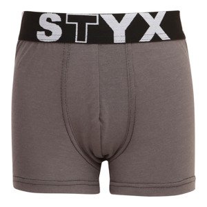 Dětské boxerky Styx sportovní guma tmavě šedé (GJ1063) 12-14 let, trenky / trenýrky