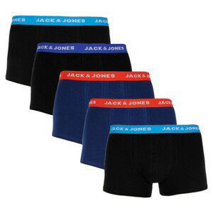 5PACK pánské boxerky Jack and Jones vícebarevné (12144536) M