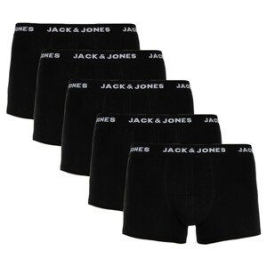 5PACK pánské boxerky Jack and Jones černé (12142342) XXL