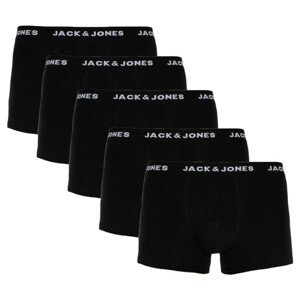 5PACK pánské boxerky Jack and Jones černé (12142342) XL