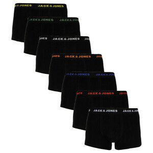 7PACK pánské boxerky Jack and Jones černé (12165587) L, trenky / trenýrky