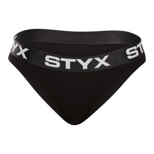 Dámské kalhotky Styx sportovní guma černé (IK960) L