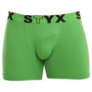 Pánské boxerky Styx long sportovní guma zelené (U1069) XXL