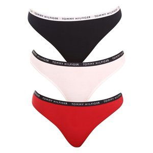 3PACK dámská tanga Tommy Hilfiger vícebarevná (UW0UW02829 0WS) L