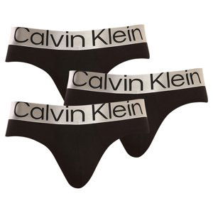 3PACK pánské slipy Calvin Klein černé (NB3129A-7V1) M