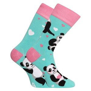 Veselé bambusové ponožky Dedoles Panda a srdíčka (D-U-SC-RS-C-B-1547) S