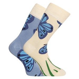 Veselé bambusové ponožky Dedoles Motýl modrásek (D-U-SC-RS-C-B-1554) L