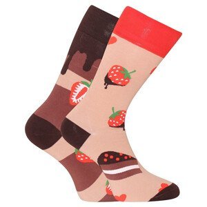 Veselé ponožky Dedoles Čokoládovo-jahodový dort (D-U-SC-RS-C-C-1565) M
