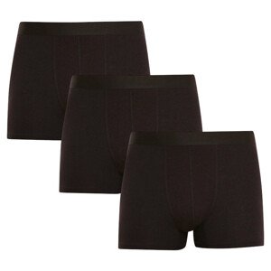 3PACK pánské boxerky Nedeto černé (3NDTB001) 3XL