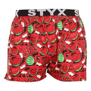 Pánské trenky Styx art sportovní guma melouny (B1459) XL