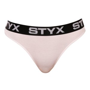 Dámská tanga Styx sportovní guma bílá (IT1061) S