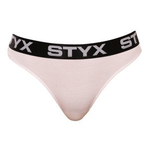 Dámská tanga Styx sportovní guma bílá (IT1061) L