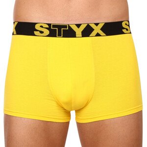 Pánské boxerky Styx sportovní guma žluté (G1068) XXL