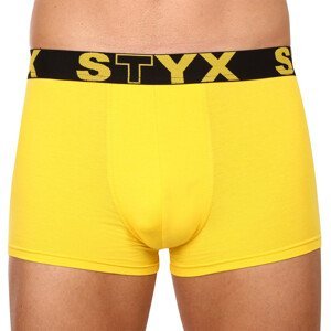 Pánské boxerky Styx sportovní guma žluté (G1068) M