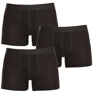 3PACK pánské boxerky Nedeto nadrozměr černé (3NBX001) 7XL