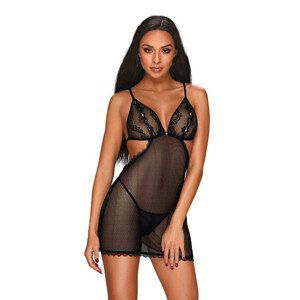 Dámský set Obsessive černý (Millagro chemise) L