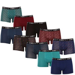 10PACK pánské boxerky Lee Cooper vícebarevné (LCUBOX10P0105-1769864) M