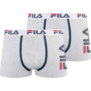 2PACK pánské boxerky Fila šedé (FU5040/2-400) M