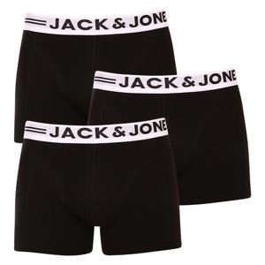 3PACK pánské boxerky Jack and Jones černé (12081832) M