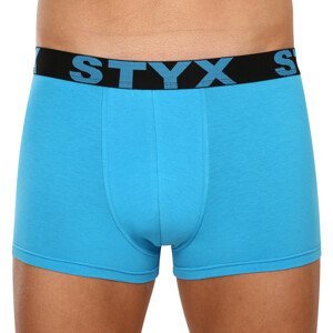 Pánské boxerky Styx sportovní guma nadrozměr světle modré (R1169) 5XL