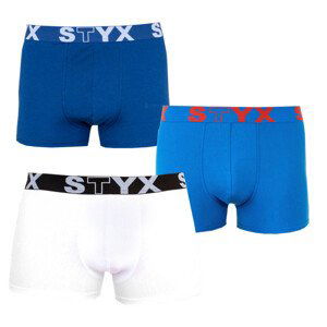 3PACK pánské boxerky Styx sportovní guma nadrozměr vícebarevné (R9676861) 5XL