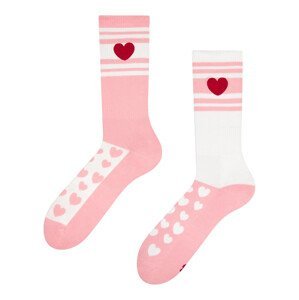 Veselé ponožky Dedoles Pásky a srdíčka (GMSS1160) L