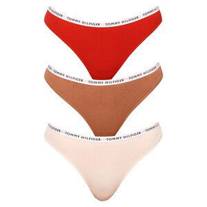 3PACK dámská tanga Tommy Hilfiger vícebarevná (UW0UW02829 0R2) L