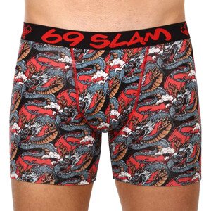 Pánské boxerky 69SLAM fit moon dragon red (MPBMND-BB) M