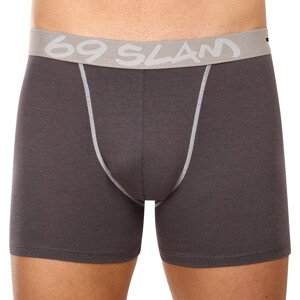 Pánské boxerky 69SLAM fit bamboo plain (MBVPLN-DG) XXL