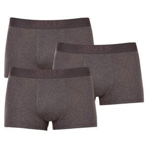 3PACK pánské boxerky Levis šedé (905042001 007) M