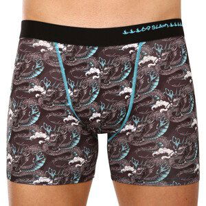 Pánské boxerky 69SLAM fit moon dragon blue (MBYMNB-PO) L, trenky / trenýrky