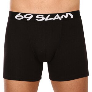 Pánské boxerky 69SLAM fit bamboo plain (MBVPLN-BK) L