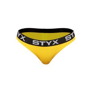 Dámské kalhotky Styx sportovní guma žluté (IK1068) S