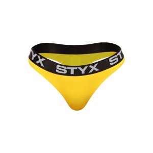 Dámská tanga Styx sportovní guma žlutá (IT1068) XL