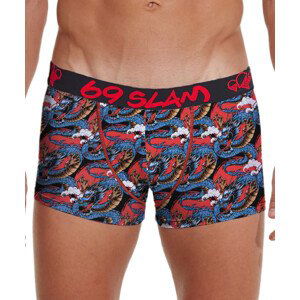 Pánské boxerky 69SLAM hip bamboo moon dragon red (MHBMND-BB) M