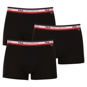 3PACK pánské boxerky Fila černé (FU5059/3-200) M