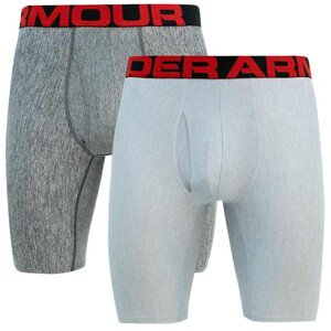 2PACK pánské boxerky Under Armour nadrozměr šedé (1363622 011) 3XL