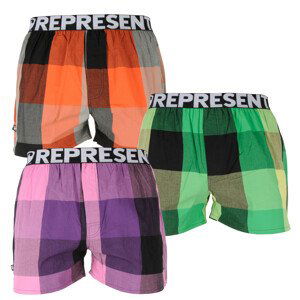 3PACK pánské trenky Represent Mikebox (R1M-BOX-02515357) XXL