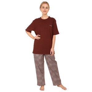 Dámské pyžamo Calvin Klein hnědé (QS6976E-CD1) L