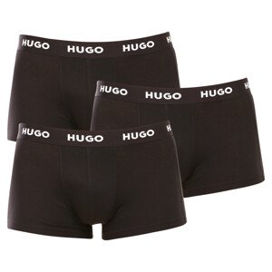 3PACK pánské boxerky Hugo Boss černé (50469786 001) M