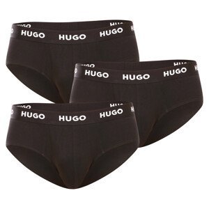 3PACK pánské slipy Hugo Boss černé (50469763 001) M