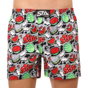 Pánské trenky Styx premium art klasická guma melouny (AP1459) XL