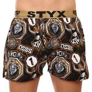 Pánské trenky Styx art / KTV sportovní guma - zlatá guma (BTZ1655) XXL