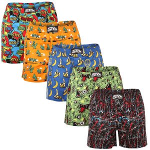 5PACK pánské trenky Styx premium art klasická guma (5AP9551913) XL, trenýrky