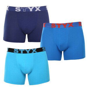 3PACK pánské boxerky Styx long sportovní guma vícebarevné (3U96897) XL