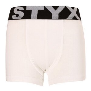 Dětské boxerky Styx sportovní guma bílé (GJ1061) 12-14 let
