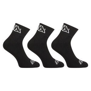 3PACK ponožky Styx kotníkové černé (3HK960) L